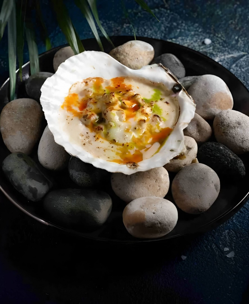 Запечённый гребешок