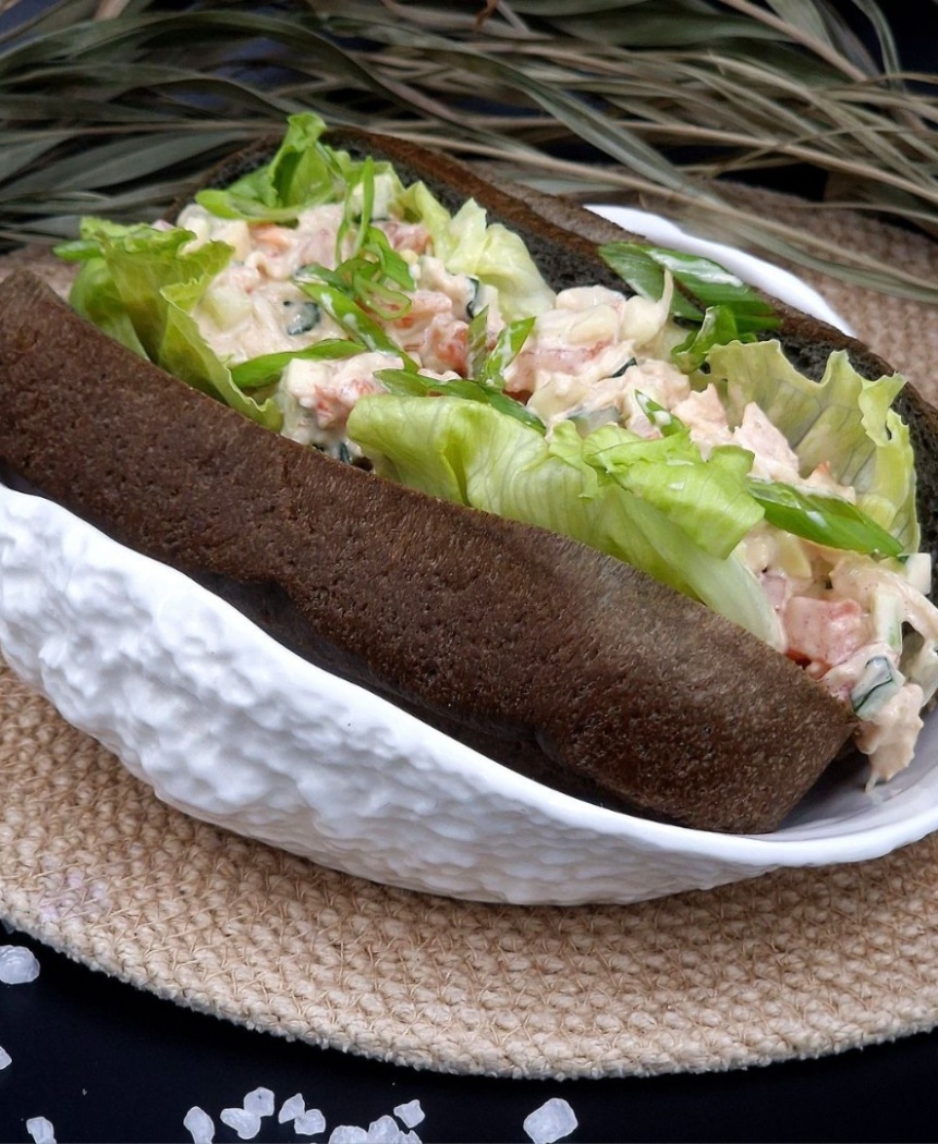 Хот-дог «Red Crab Dog» (с крабом)