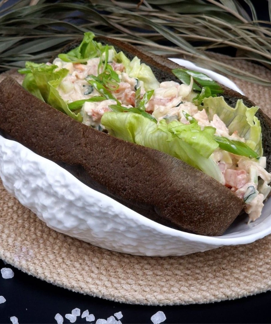 Хот-дог «Red Crab Dog» (с крабом)