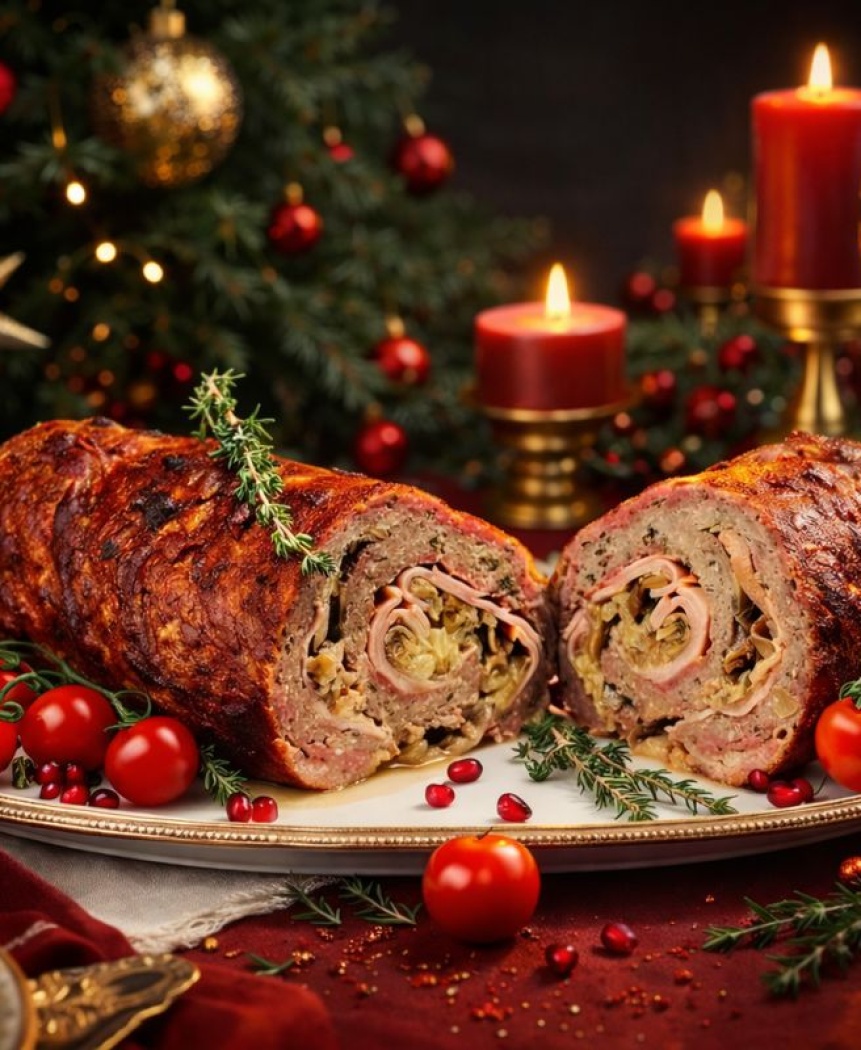 Мясной рулет (горячий)