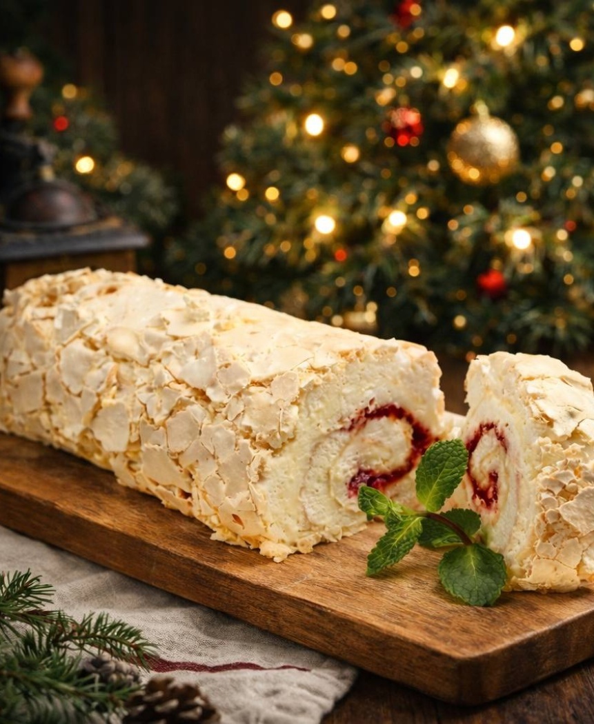 Меренговый рулет